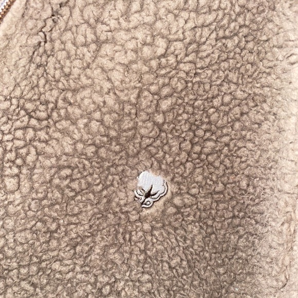 Brown Sherpa Zip Up Sweatshirt - Picture 3 of 6